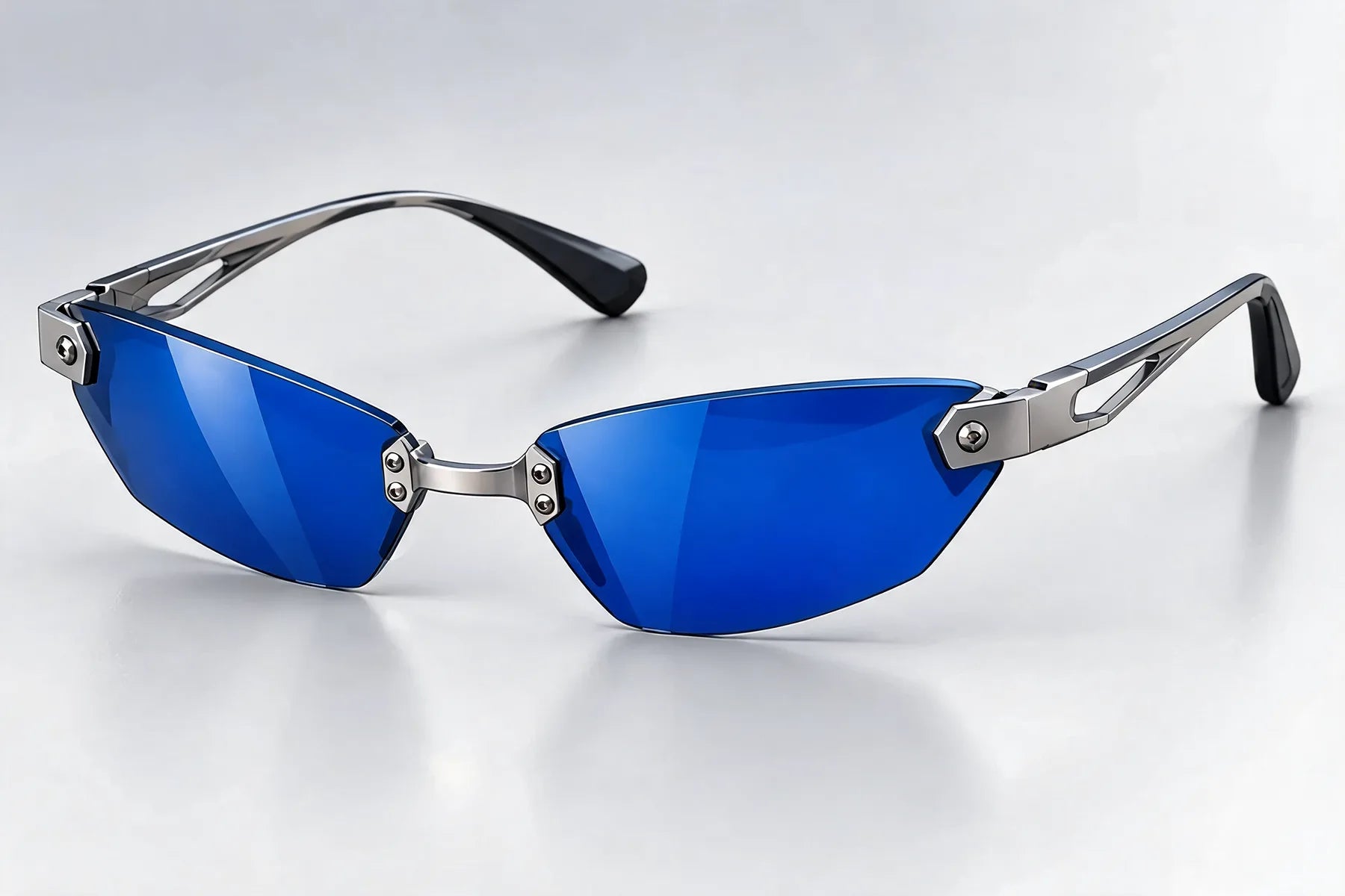 SILV3R frame with Cobalt lenses